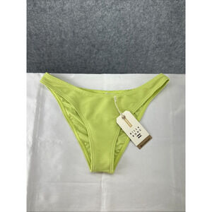 NWT Billabong Women's Size Large Tanlines Hike Bright Green Bikini Swim Bottoms